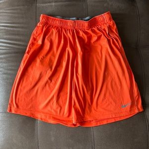 Nike Dri-fit training shorts orange size L